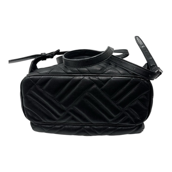 Michael Kors Abbey Medium Backpack Leather Quilted Black - Picture 8 of 11